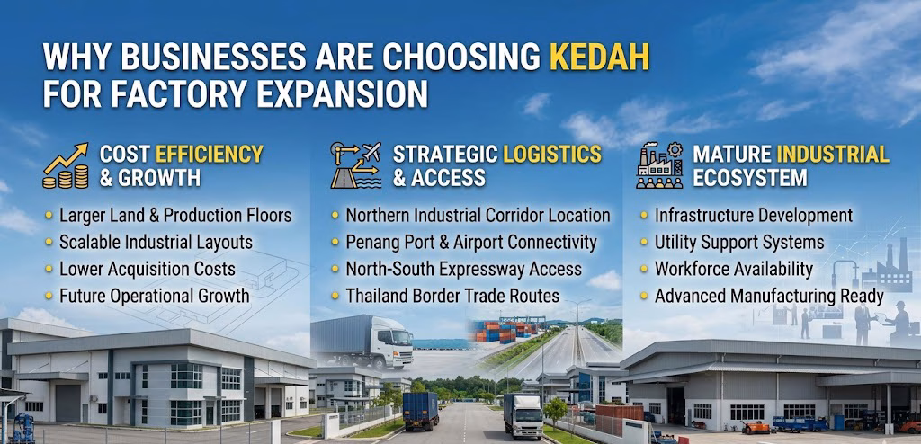 Why businesses choose Kedah for factory expansion