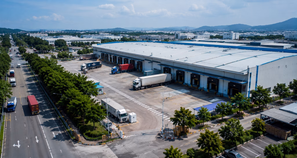 industrial warehouse in simpang ampat